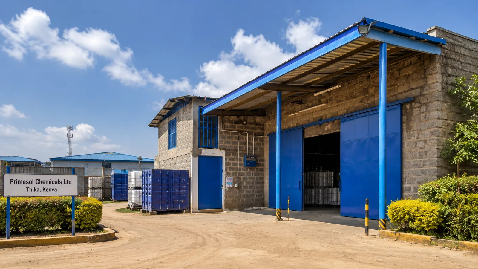 Primesol Chemicals manufacturing facility at Synthetics Business Park, Thika