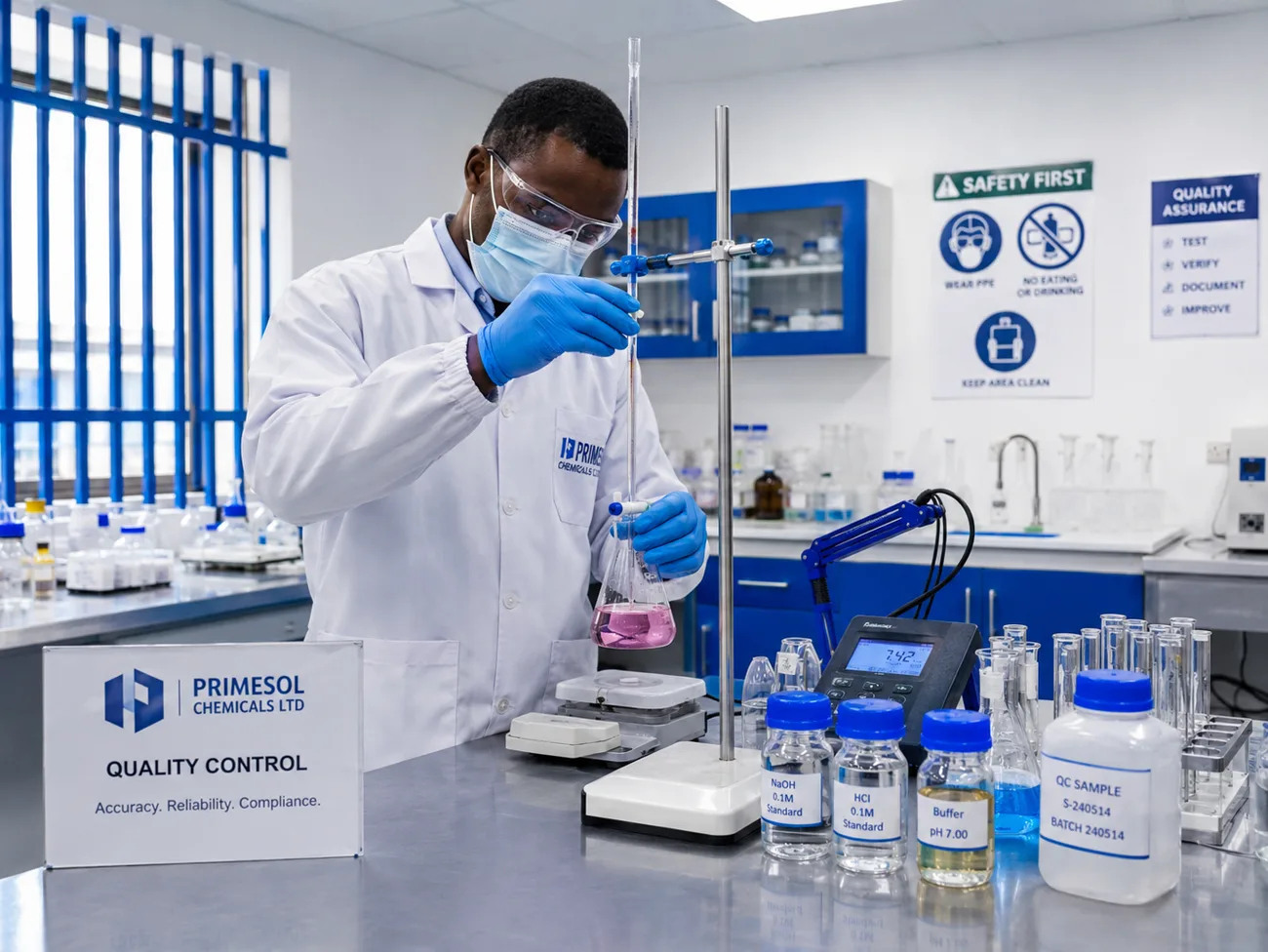 Representative quality-control laboratory environment